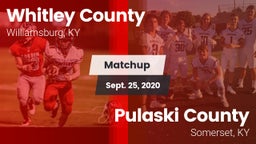 Matchup: Whitley County vs. Pulaski County  2020