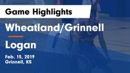 Wheatland/Grinnell vs Logan  Game Highlights - Feb. 15, 2019