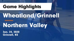 Wheatland/Grinnell vs Northern Valley   Game Highlights - Jan. 24, 2020