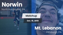 Matchup: Norwin vs. Mt. Lebanon  2019