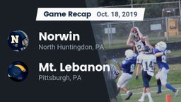 Recap: Norwin  vs. Mt. Lebanon  2019