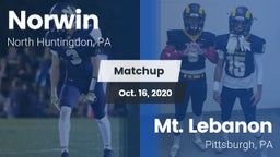 Matchup: Norwin vs. Mt. Lebanon  2020