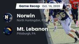 Recap: Norwin  vs. Mt. Lebanon  2020