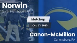 Matchup: Norwin vs. Canon-McMillan  2020
