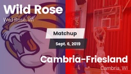 Matchup: Wild Rose vs. Cambria-Friesland  2019