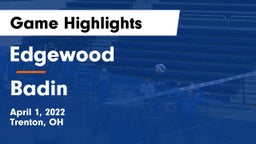Edgewood  vs Badin  Game Highlights - April 1, 2022