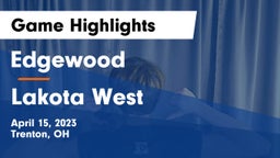 Edgewood  vs Lakota West  Game Highlights - April 15, 2023