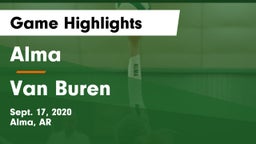 Alma  vs Van Buren  Game Highlights - Sept. 17, 2020
