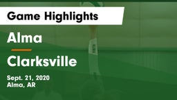 Alma  vs Clarksville  Game Highlights - Sept. 21, 2020