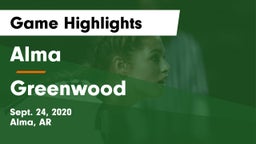Alma  vs Greenwood  Game Highlights - Sept. 24, 2020