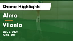 Alma  vs Vilonia  Game Highlights - Oct. 5, 2020
