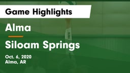 Alma  vs Siloam Springs  Game Highlights - Oct. 6, 2020