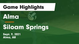 Alma  vs Siloam Springs  Game Highlights - Sept. 9, 2021