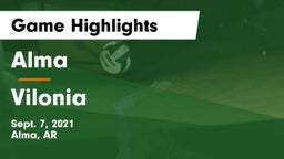 Alma  vs Vilonia  Game Highlights - Sept. 7, 2021