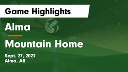 Alma  vs Mountain Home  Game Highlights - Sept. 27, 2022