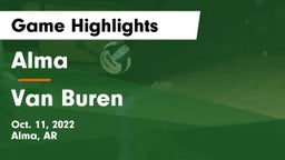 Alma  vs Van Buren  Game Highlights - Oct. 11, 2022