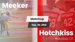 Matchup: Meeker vs. Hotchkiss  2016