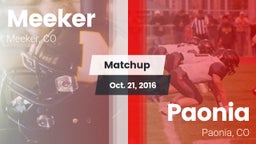 Matchup: Meeker vs. Paonia  2016