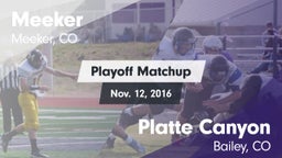 Matchup: Meeker vs. Platte Canyon  2016