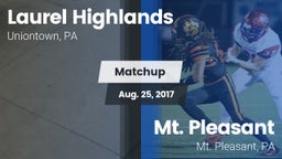 Matchup: Laurel Highlands vs. Mt. Pleasant  2017