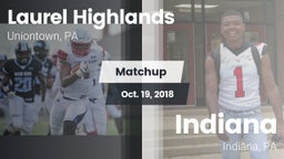 Matchup: Laurel Highlands vs. Indiana  2018