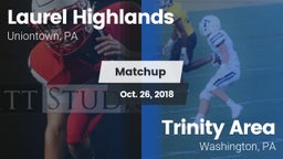 Matchup: Laurel Highlands vs. Trinity Area  2018