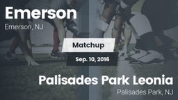 Matchup: Emerson vs. Palisades Park Leonia  2016