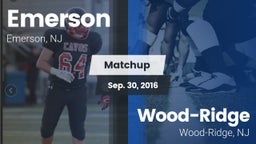 Matchup: Emerson vs. Wood-Ridge  2016