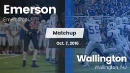 Matchup: Emerson vs. Wallington  2016