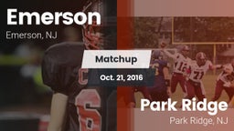 Matchup: Emerson vs. Park Ridge  2016