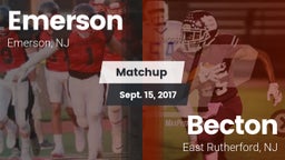 Matchup: Emerson vs. Becton  2017