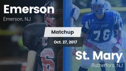 Matchup: Emerson vs. St. Mary  2017