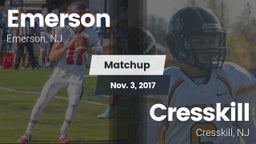 Matchup: Emerson vs. Cresskill  2017