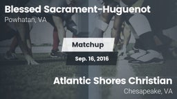 Matchup: Blessed Sacrament-Hu vs. Atlantic Shores Christian  2016