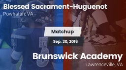 Matchup: Blessed Sacrament-Hu vs. Brunswick Academy  2016