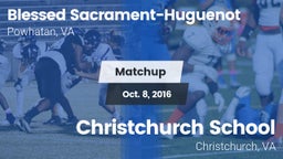 Matchup: Blessed Sacrament-Hu vs. Christchurch School 2016