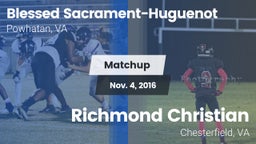 Matchup: Blessed Sacrament-Hu vs. Richmond Christian  2016