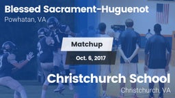 Matchup: Blessed Sacrament-Hu vs. Christchurch School 2017