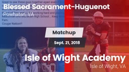 Matchup: Blessed Sacrament-Hu vs. Isle of Wight Academy  2018