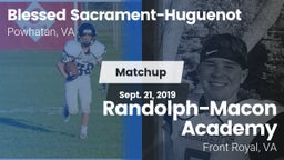 Matchup: Blessed Sacrament-Hu vs. Randolph-Macon Academy  2019