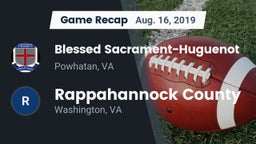 Recap: Blessed Sacrament-Huguenot  vs. Rappahannock County  2019
