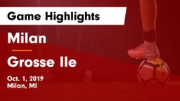 Milan  vs Grosse Ile Game Highlights - Oct. 1, 2019