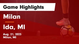 Milan  vs Ida, MI Game Highlights - Aug. 21, 2023