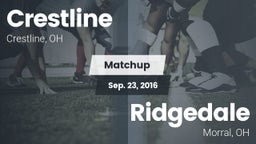 Matchup: Crestline vs. Ridgedale  2016