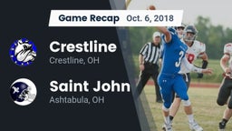 Recap: Crestline  vs. Saint John  2018