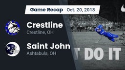 Recap: Crestline  vs. Saint John  2018