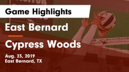 East Bernard  vs Cypress Woods  Game Highlights - Aug. 23, 2019
