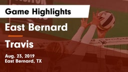 East Bernard  vs Travis  Game Highlights - Aug. 23, 2019