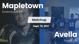 Matchup: Mapletown vs. Avella  2017