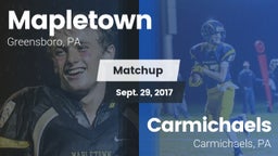 Matchup: Mapletown vs. Carmichaels  2017